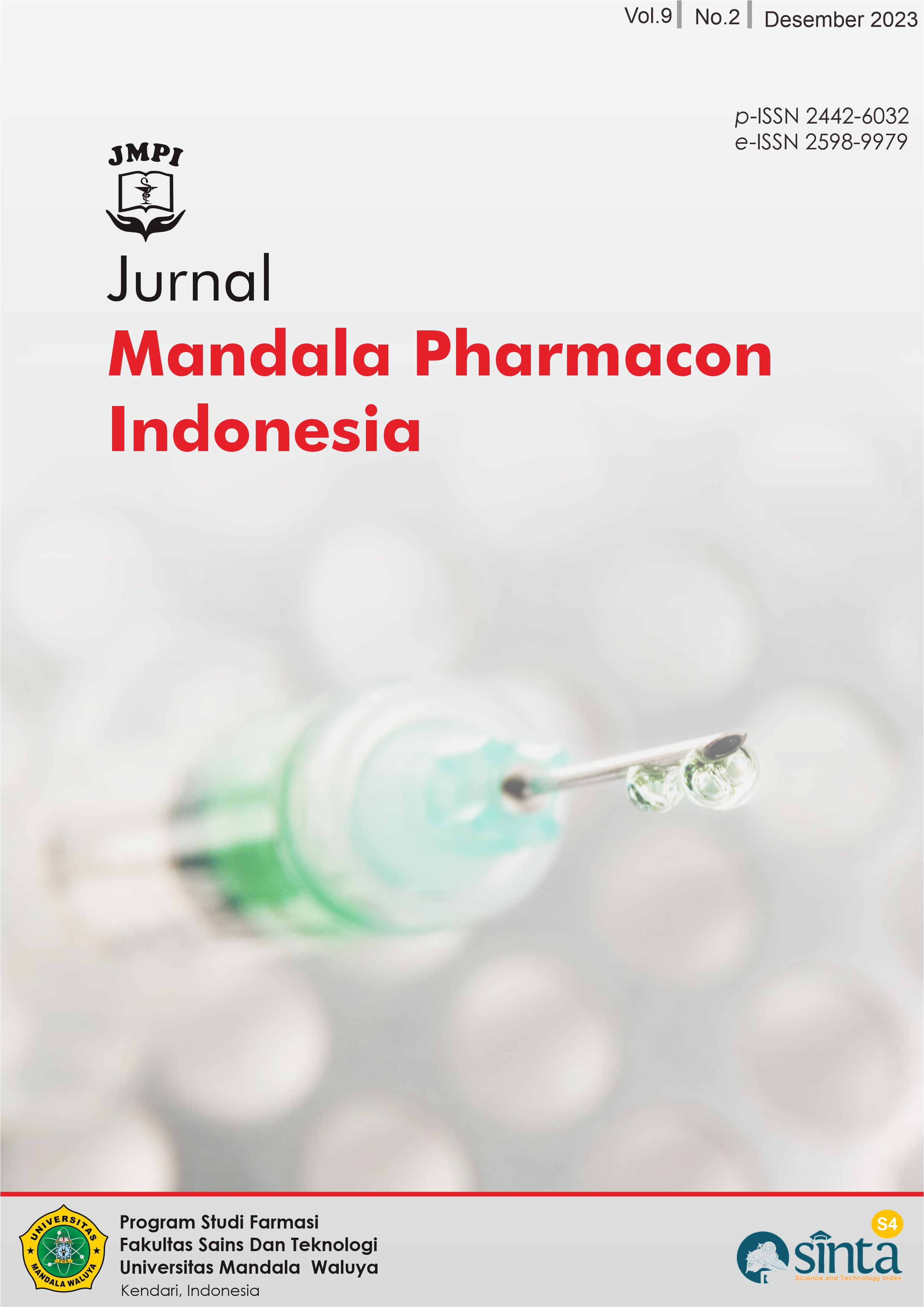 								View Vol. 9 No. 2 (2023): Jurnal Mandala Pharmacon Indonesia
							